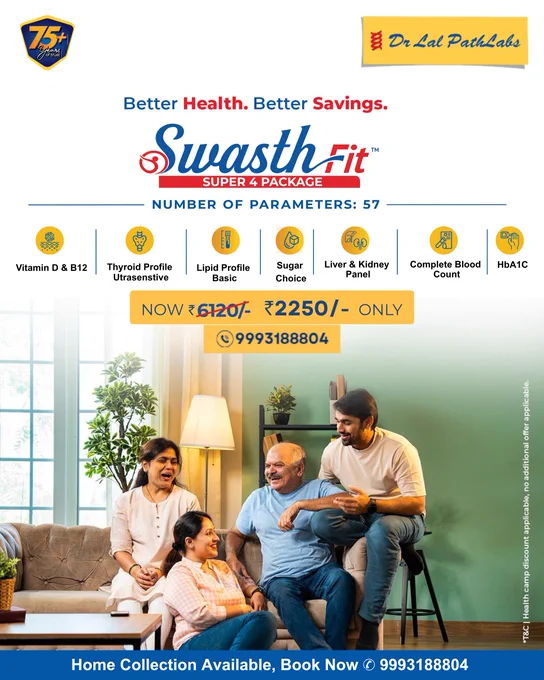 Usage:	Taking care of one''s health is extremely necessary in today''s busy and stress filled life. Obesity, sedentary lifestyle and bad dietary habits are resulting in lifestyle related problems. Full Body health check-up helps in early detection of problems. Wit

Doctor Specialty:	Physician,,

Disease:	Health Check Up

Components:	Sugar Fasting,Thyroid Profile Total,Lipid Profile Screen,HbA1c,LFT & KFT,Vitamin-D,Vitamin- B12,CBC