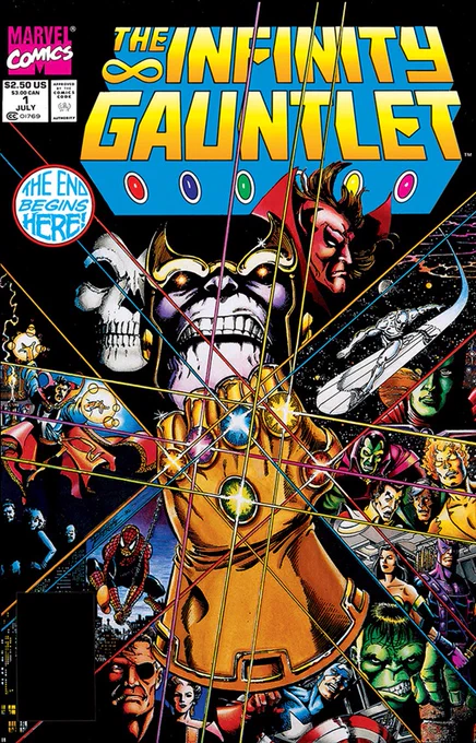 Infinity Gauntlet (1991 series) #1 George Pérez cover