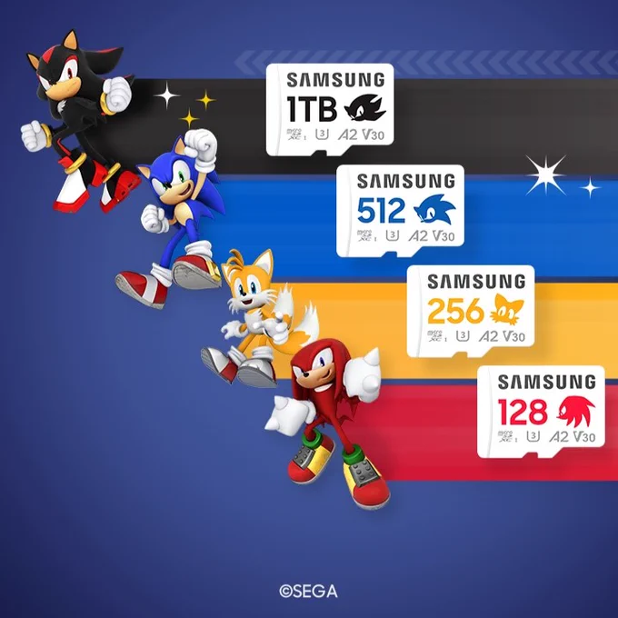 Samsung PRO Plus Sonic the Hedgehog™ microSD Card