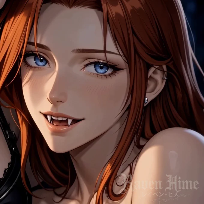 SFW Illustration, close up of a red haired woman's face, wearing a modest off-shoulder bodice.  No suggestive intent.