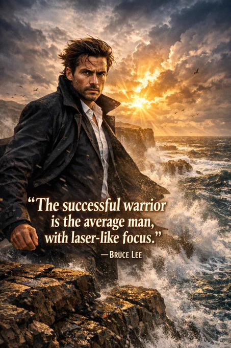 ⚔️ "The Successful Warrior Is the Average Man, With Laser-Like Focus." — Here's What That Really Means

This quote will completely rewire the way you think about success. 🔁

You've been told you need: 
❌ Special talent 
❌ Perfect timing 
❌ The right connections

But the real mindset shift? You only need one superpower — the ability to focus deeply on what truly matters.

🎯 Sharpen your focus
🎯 Silence the noise
🎯 Become the warrior you already have inside you

👇 Save this pin to remind yourself daily — your mindset shift is your greatest competitive edge!
