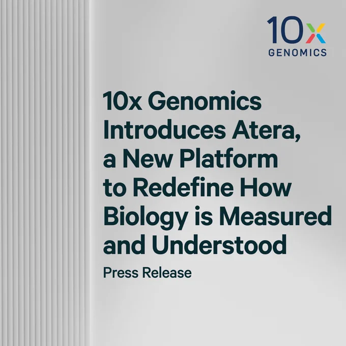 10x Genomics introduces Atera, a new platform to redefine how biology is measured and understood.