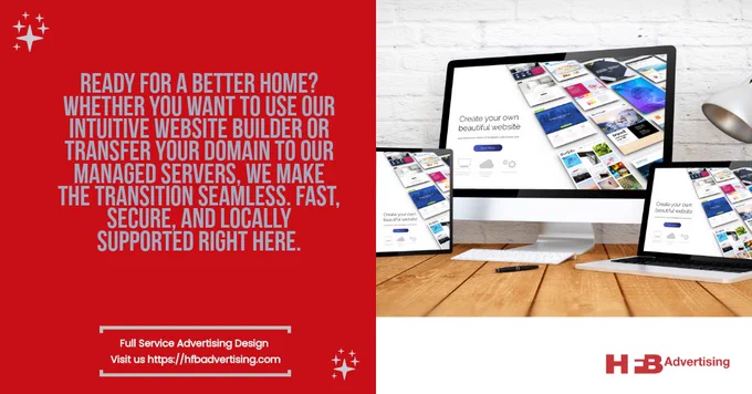 Displaying a sleek, fast-loading website builder on desktop, laptop, mobile phone.