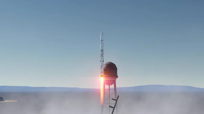 Liftoff image of Iris GX from its first flight. 