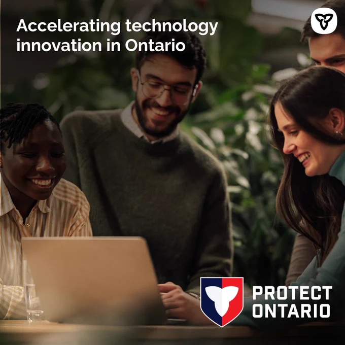 Title: Accelerating technology innovation in Ontario. Protect Ontario.