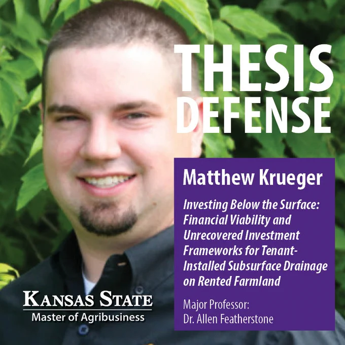Matthew Krueger thesis defense announcement.