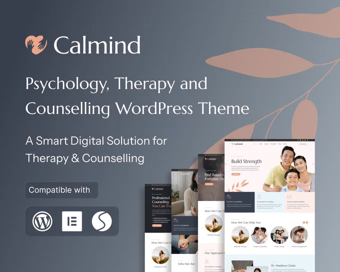 Calmind - Psychology, Therapy and Counseling WordPress Theme by Reacthemes