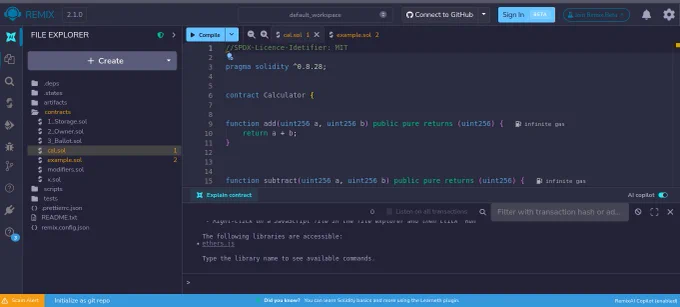 Just coded my first smart contract in Remix IDE 
A simple Calculator with add & subtract functions — built in minutes, completely FREE!
Who else is learning Solidity for free in 2026? Drop a  if you’re starting too!  #Solidity #Web3 #Ethereum #SmartContract #RemixIDE #Blockchain #FreeCoding #LearnToCode

