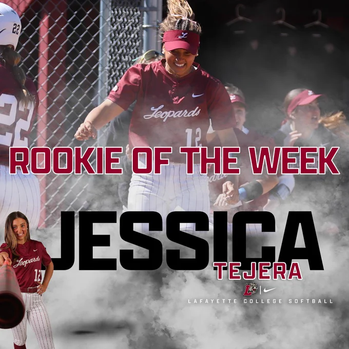 Jessica Tejera Named Patriot League Softball Rookie of the Week