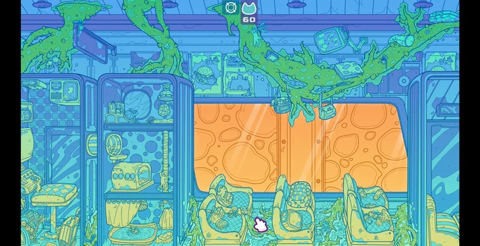 A screenshot from A Planet Full of Cats