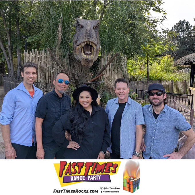 Fast Times had so much fun performing at Sacramento Zoo After Hours. Thank you all for coming out to see us. It was awesome meeting you all and making new friends. We got to take a picture with our biggest fan and newest band member Mama T Rex.
Fast Times Links:
http://www.fasttimesrocks.com/
http://www.facebook.com/FastTimesRocks
https://www.instagram.com/fasttimesrocks/
http://twitter.com/fasttimes80s
http://www.youtube.com/fasttimes80s
http://www.linkedin.com/company/fast-times
https://www.threads.net/@fasttimesrocks
https://bsky.app/profile/fasttimesrocks.bsky.social
http://www.fasttimes80s.com/

#FastTimes 
#FastTimes80s 
#FastTimesBand 
#SacZoo
#SacramentoZoo
#FastTimesRocks 
#FastTimesDanceParty 
#FastTimesLive