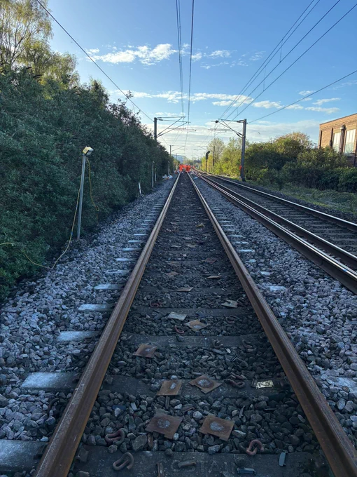 New rails in place