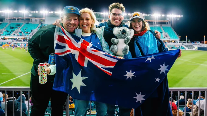 Fans during the Pacific Four series at CPKC Stadium