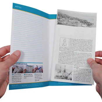 An image of the Rick Steves Guidebook Page Binder in action.