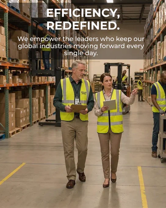 Efficiency, redefined. We empower the leaders who keep our global industries moving forward every single day.