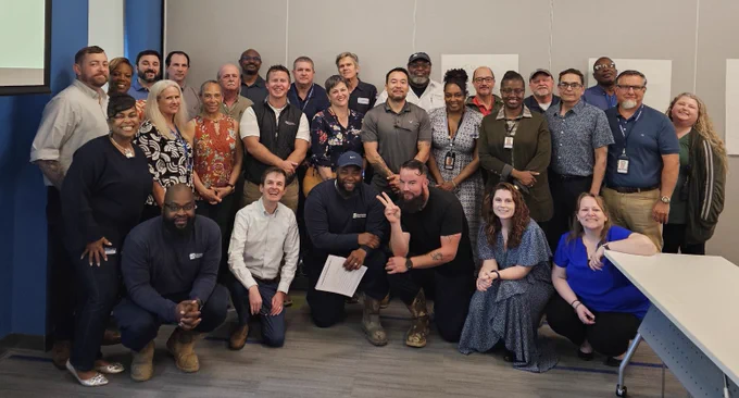 Staff attending the workshop 