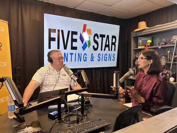 Brian Haldane and Dr. Candida Rebello (Photo by Talk 107.3)