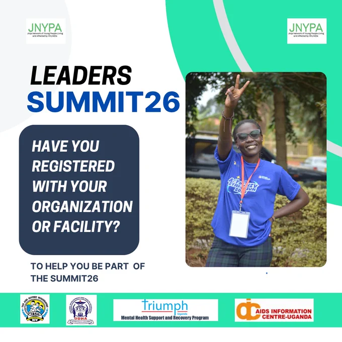 JNYPA Summit announcement graphic calling for youth and YPLHIV to register through their organizations.