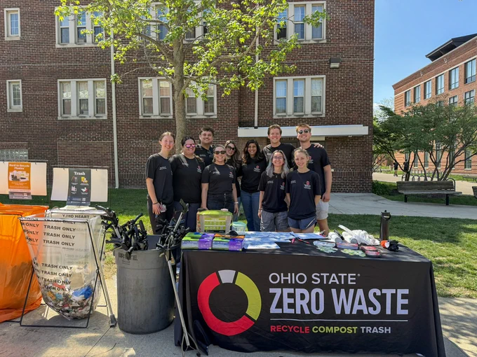 The sustainability team at the event.