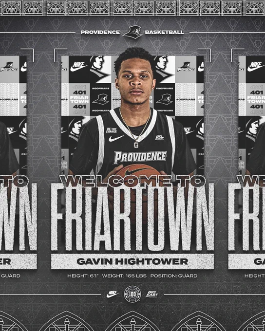 Welcome to Friartown Gavin Hightower, height six feet one inch, weight one hundred sixty-five pounds, position guard,