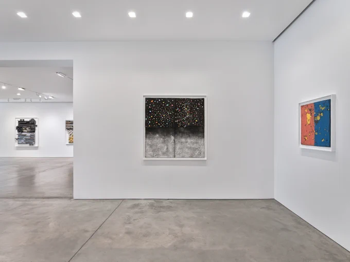 Installation image, Leonardo Drew, Pace Prints, 2026.