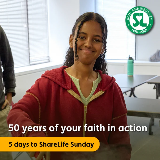 In photo: A volunteer at Silent Voice Canada. Silent Voice Canada is a Catholic Charities member agency supported by ShareLife