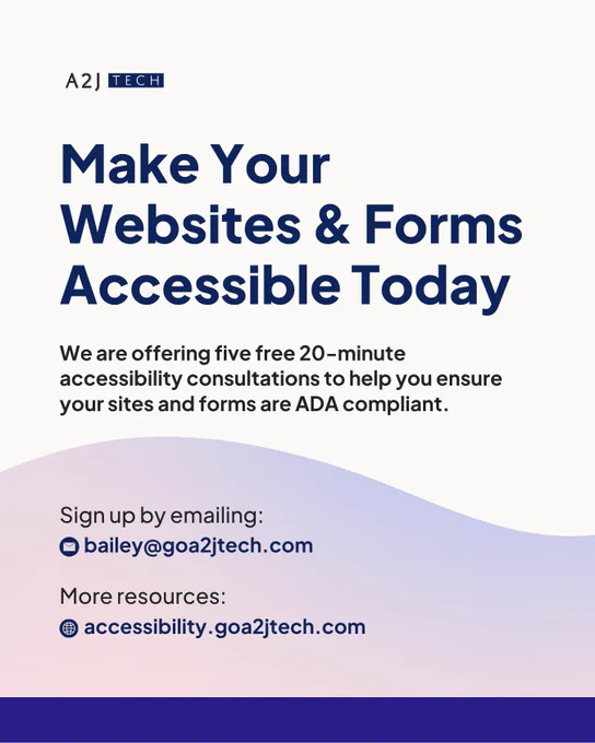 Make your websites and forms accessible today