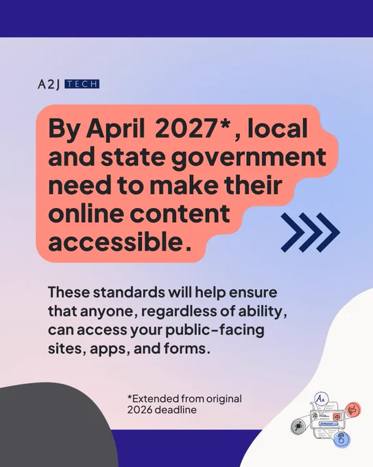 By April 2027, local and state government need to make their online content accessible.