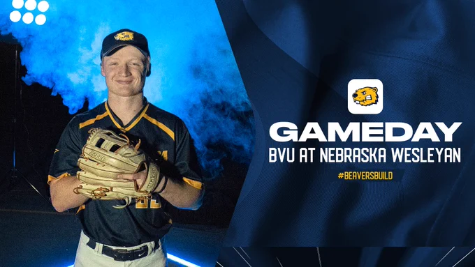 Gameday graphic: BVU vs Nebraska Wesleyan. #BeaversBuild