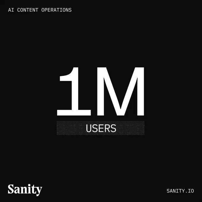 One million users on Sanity