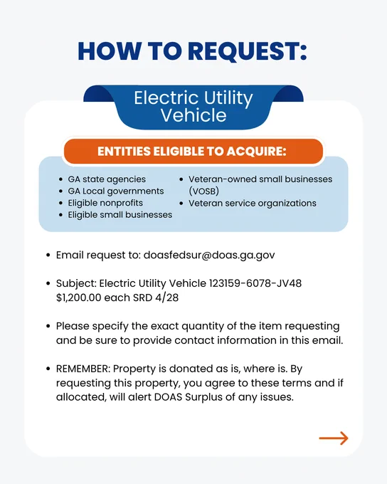 The graphic includes information on how to obtain the vehicle including the request by date of April 28. 