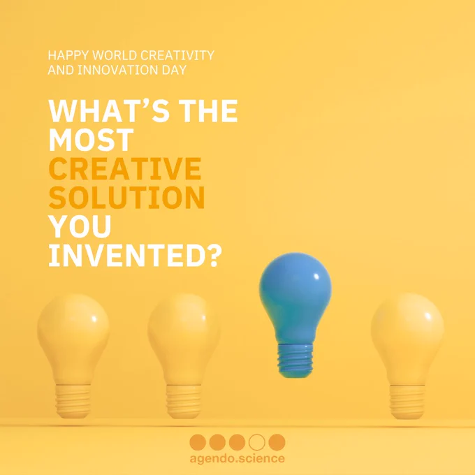 Happy World Creativity and Innovation Day to all scientists and creative minds who transform the impossible into possible.
What’s the most creative solution you’ve had to invent just to make something happen?
Let’s celebrate the resourcefulness that keeps science moving! 👇
