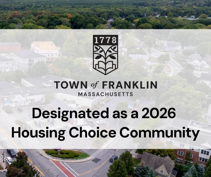 town of Franklin designated as a 2026 Housing Choice Community