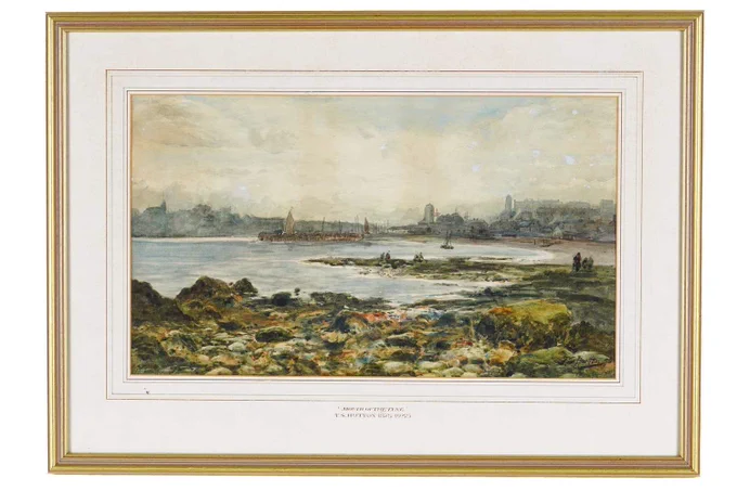 Coming to auction, Thomas Swift Hutton (1865-1935), a watercolour titled on mount "Mouth of the Tyne". Signed and dated '96. 

Born in Edinburgh, Hutton was to become a prolific painter of North East scenes, especially the Tyne and Seaton Sluice.

Image: Anderson & Garland Ltd.
