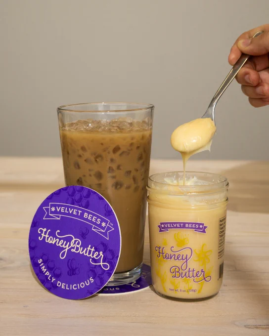 Velvet Bees Honey Butter coasters
