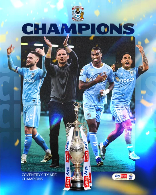 Coventry City - Sky Bet Championship Champions 2025/26