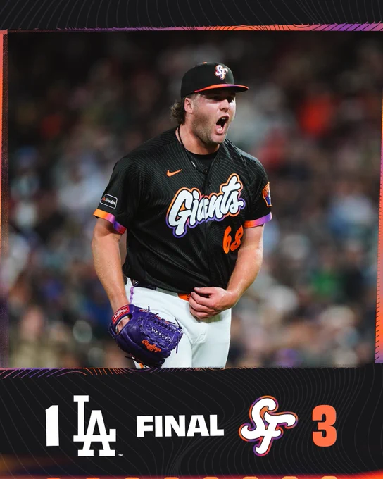 FINAL: Giants 3, Dodgers 1