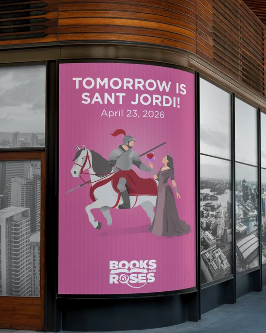 Tomorrow is Sant Jordi promotional banner