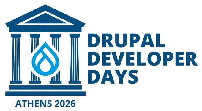 Drupal Dev Days Athens 2026 logo.
