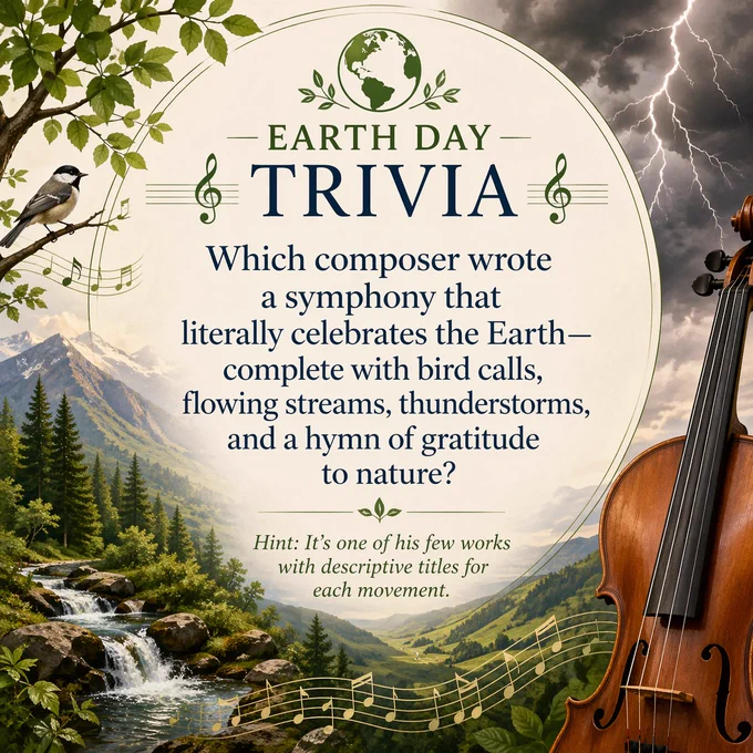Celebrating Earth Day with classical music inspired by nature. Discover Classical Radio WDPR