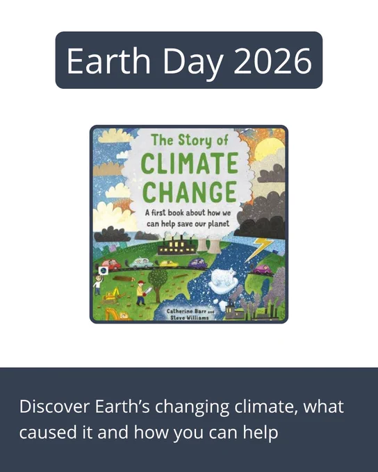 Cover of a children's book titled 'The Story of Climate Change' explaining Earth's climate shifts and ways to protect the planet.