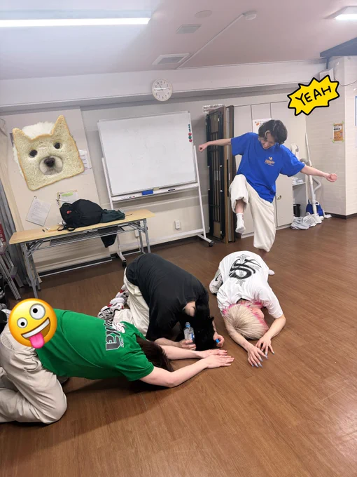 先生に対しても煽り散らかす雨音も今日はグッタリ。新しい技を身につけてステージで輝かせてくれー！！