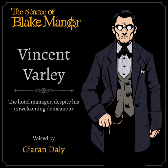 Vincent Varley - the hotel manager, despite his unwelcoming demeanour.