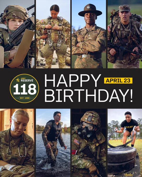 118 years. 1.3 million Warrior Citizens. One enduring mission. \uD83C\uDDFA\uD83C\uDDF8\n\nToday, we celebrate 118 years of the U.S. Army Reserve and the Soldiers who have answered the Nation's call since 1908.\n