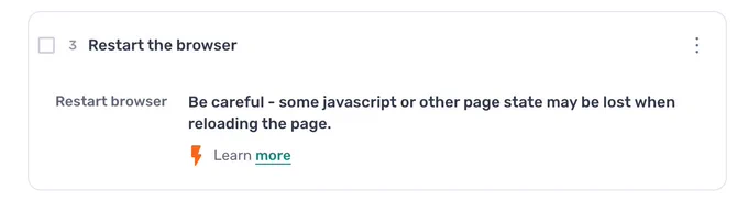 Restart the browser - Axiom.ai