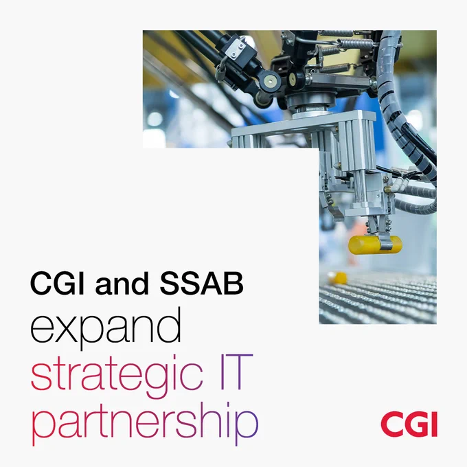 We are expanding our strategic IT partnership with SSAB, a Nordic and U.S.-based steel company. Read more in the press release 