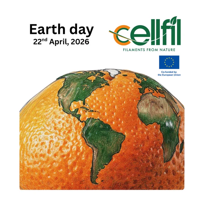 Planet Earth sketch on orange fruitto clebrate World Earth Day. *image created with Canva AI