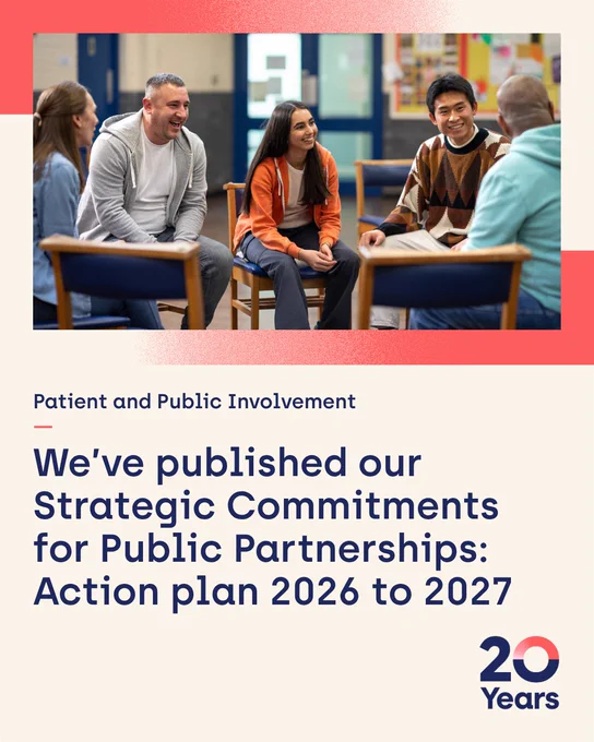 Patient and Public Involvement 
- 

We've published our Strategic Commitments for Public Partnerships@ Action Plan for 2026 to 2027