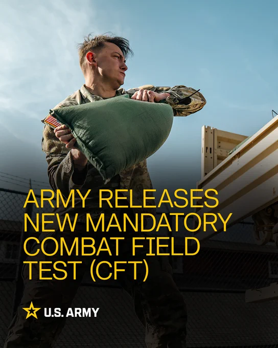 The Combat Field Test (CFT) is a new, mandatory fitness test for U.S. Army soldiers serving in specific combat-related roles. It is designed to be a more accurate assessment of the physical demands required in combat, aiming to improve readiness, enhance lethality and reinforce the warrior ethos.\n