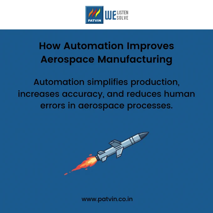 Automation improving aerospace manufacturing processes with AI, precision systems, and reduced human error.